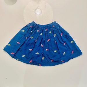Designer Paris Bonheur Du Jour Paris Girls LOVE Seqin Skirt Size 8Y - RARE
